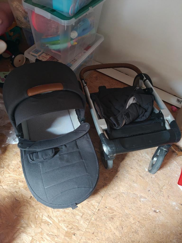 Kinderwagen, Gebruikt, Mutsy, Verstelbare duwstang, Ophalen