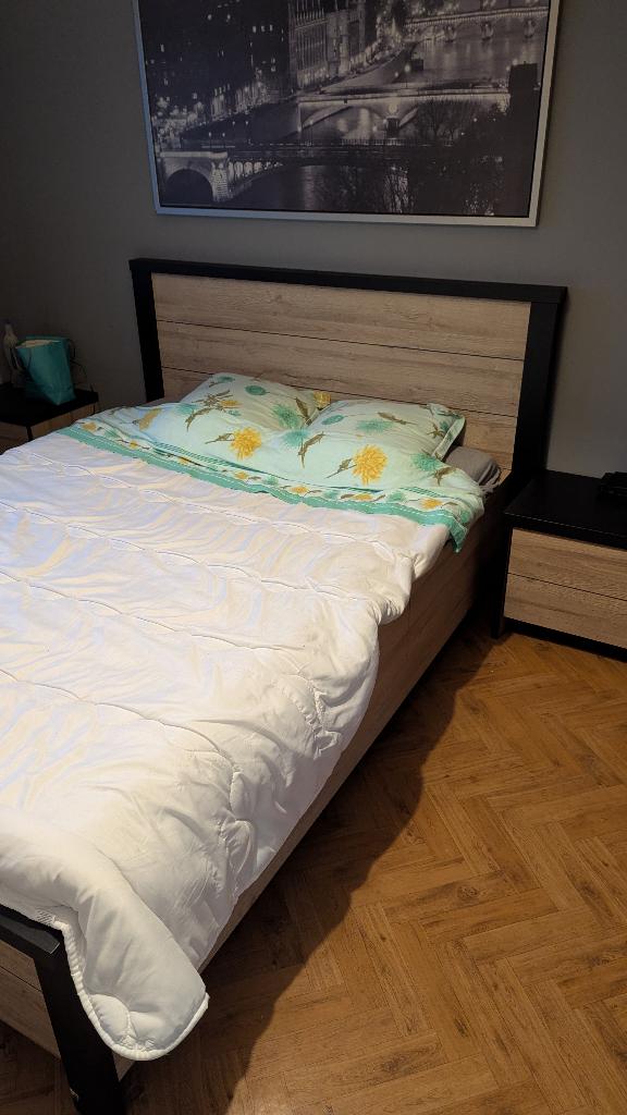 Chambre à coucher Phaedra Chêne clair, Maison & Meubles, Enlèvement, Comme neuf, Deux personnes, Moderne - chêne français & nox