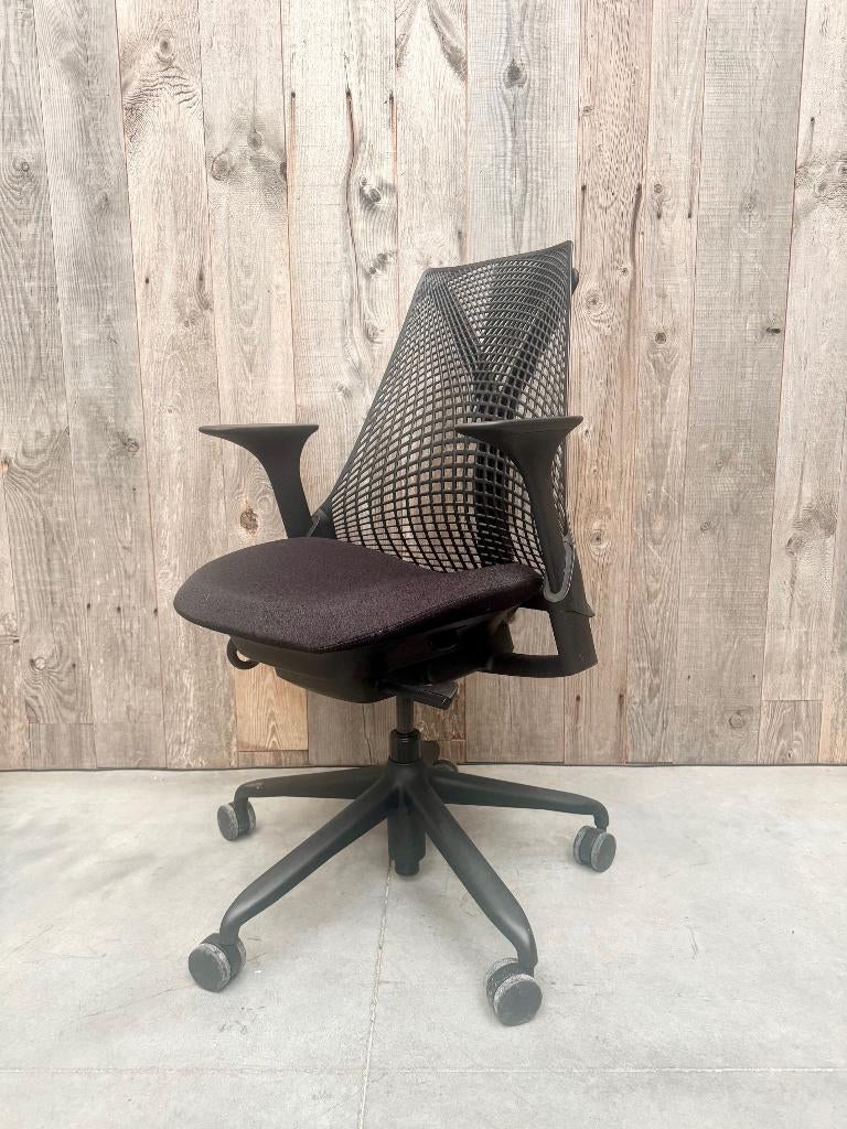 Herman Miller Sayl ergonomische bureaustoel, Huis en Inrichting, Bureaustoelen, Gebruikt, Zwart, Ophalen of Verzenden, Bureaustoel