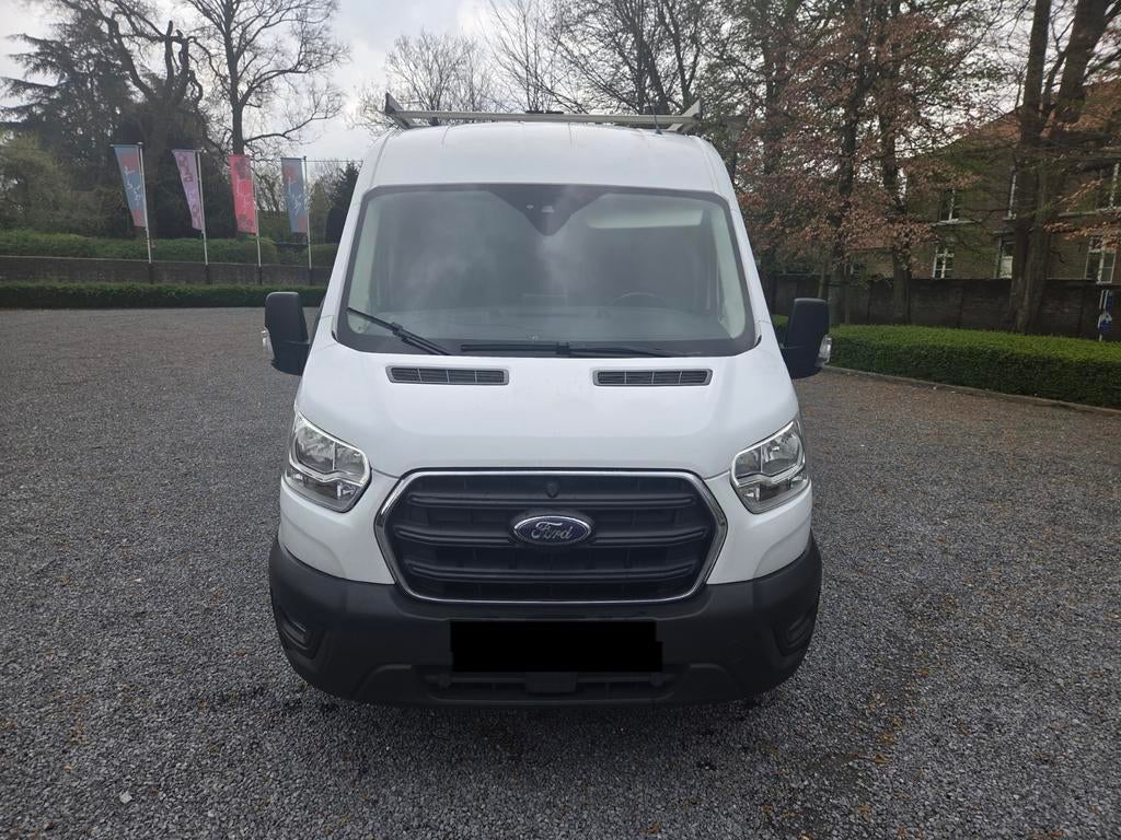 Ford Transit L2H2 Facelift – Automaat – Euro 6d-TEMP - 2021, Auto's, Automaat, Stof, USB, Wit
