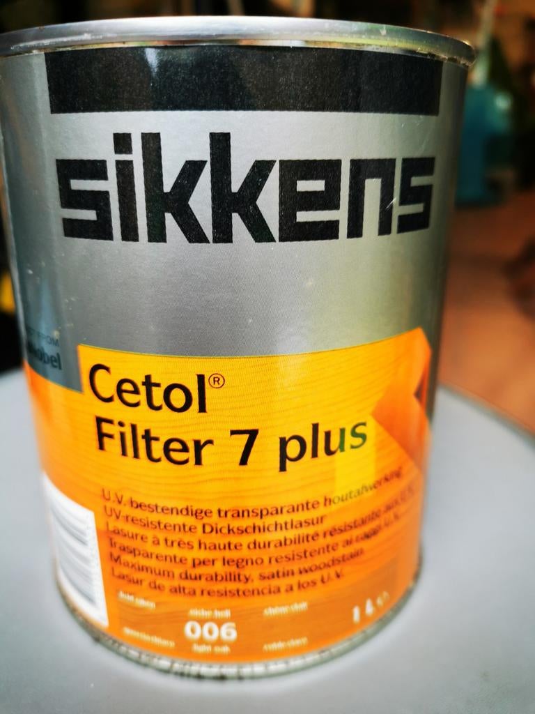 Sikkens cetol filtre 7 plus 1L- 006, Bricolage & Construction, Enlèvement, Lasure