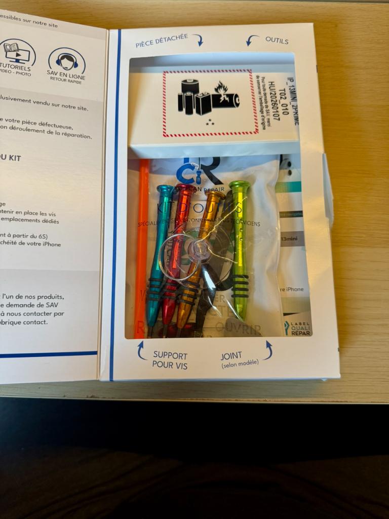 Kit complet batterie iPhone 13 Mini, Télécoms, Téléphonie mobile | Apple iPhone, Enlèvement ou Envoi, Neuf, 100 %, IPhone 13 mini