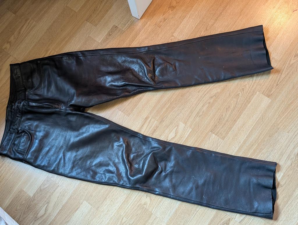 Pantalon homme en cuir, Enlèvement, Comme neuf, Autres tailles, Noir