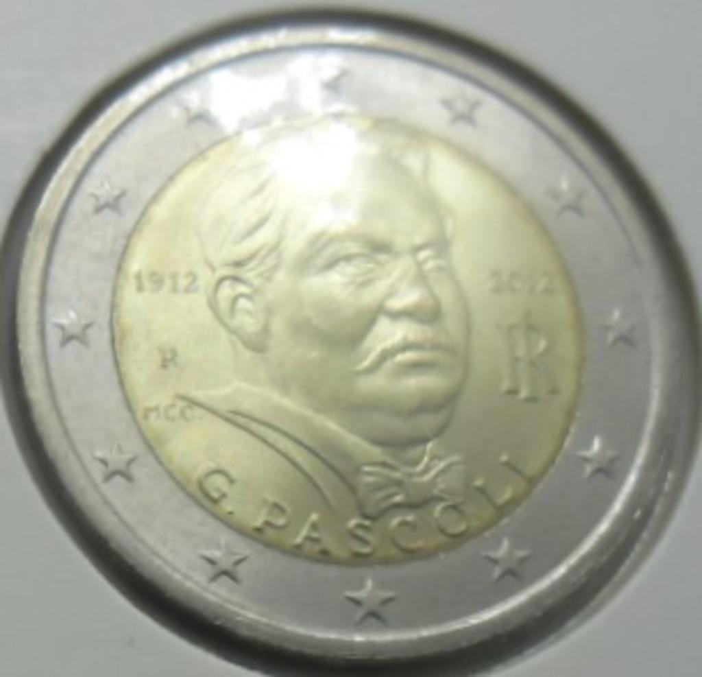 2 euro commémorative 2012 Italie "Pascoli". UNC !, Timbres & Monnaies, Monnaies | Europe | Monnaies euro, Envoi, Italie, 2 euros