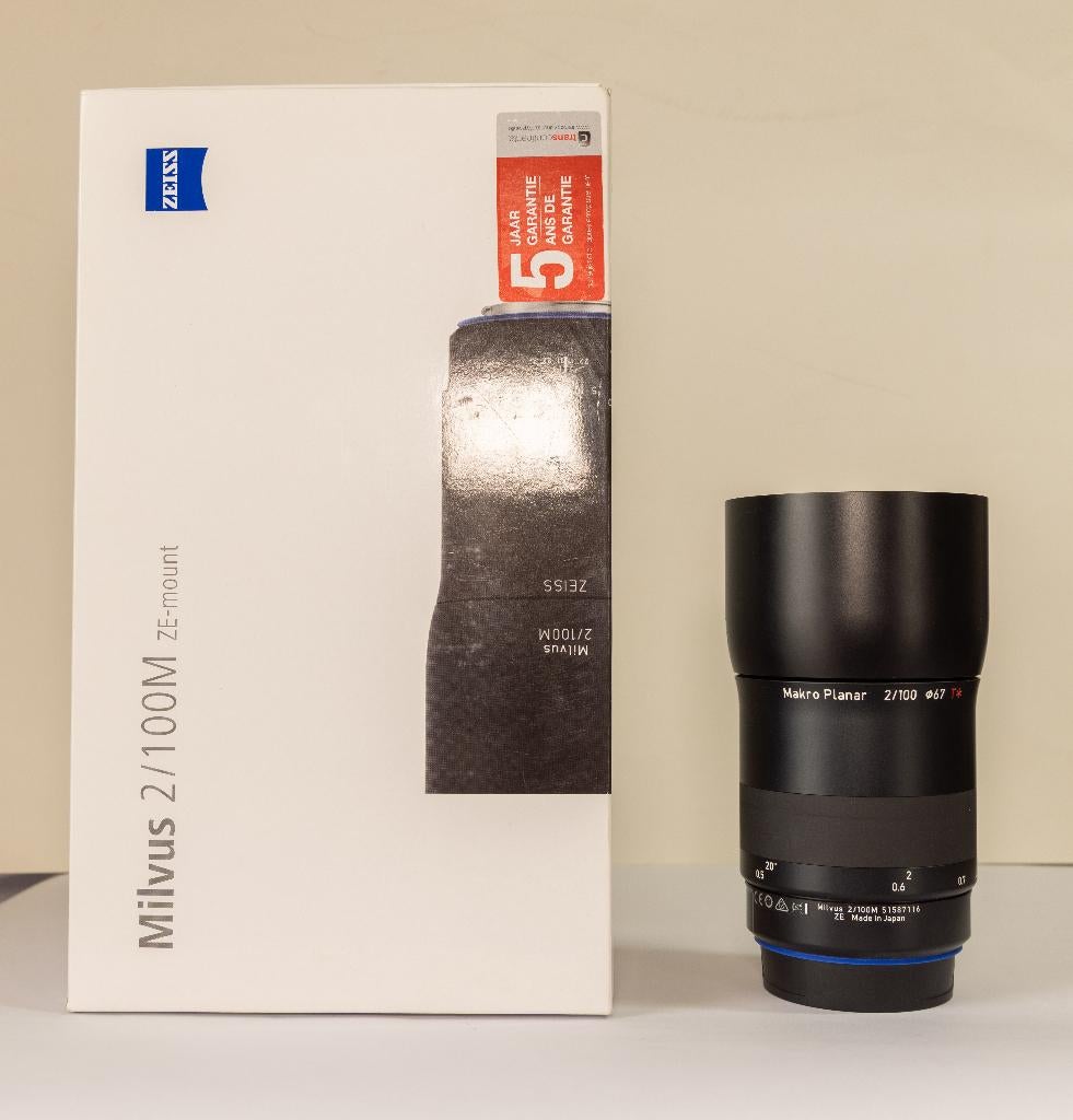 Zeiss Milvus 100mm f2.0 ze Canon, Enlèvement ou Envoi, Comme neuf, Objectif macro