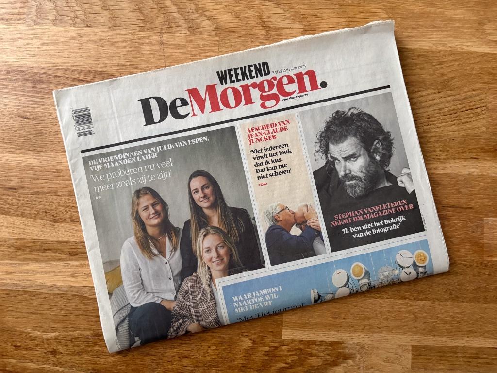 Stephan Vanfleteren - Krant ‘De Morgen Weekend’ 12/10/2019, Verzenden, Zo goed als nieuw, Fotografen