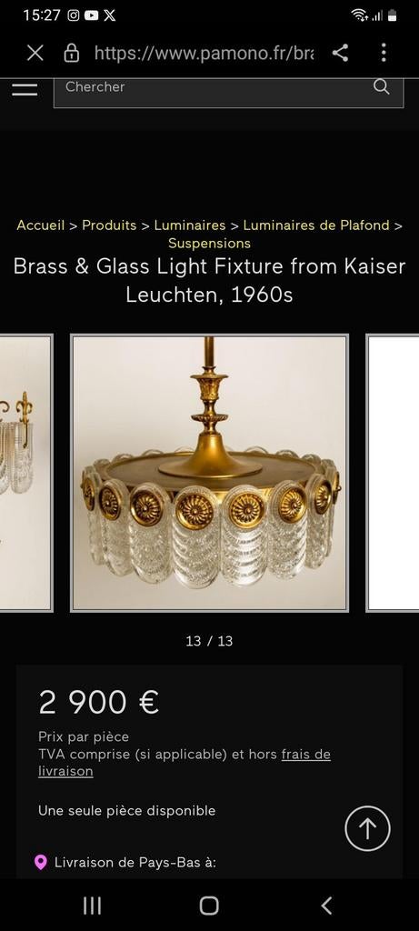 kaiser design.Allemagne 1960, Enlèvement ou Envoi, Comme neuf, Verre