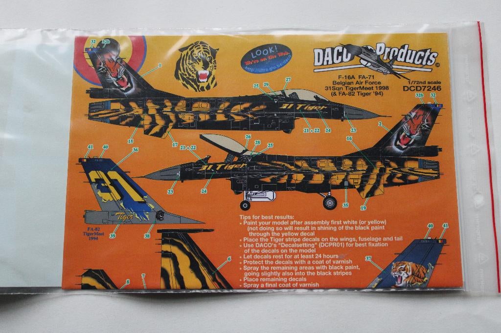 decals f-16 schaal 1/72, Hobby en Vrije tijd, Ophalen of Verzenden, Nieuw, 1:72 tot 1:144, Vliegtuig