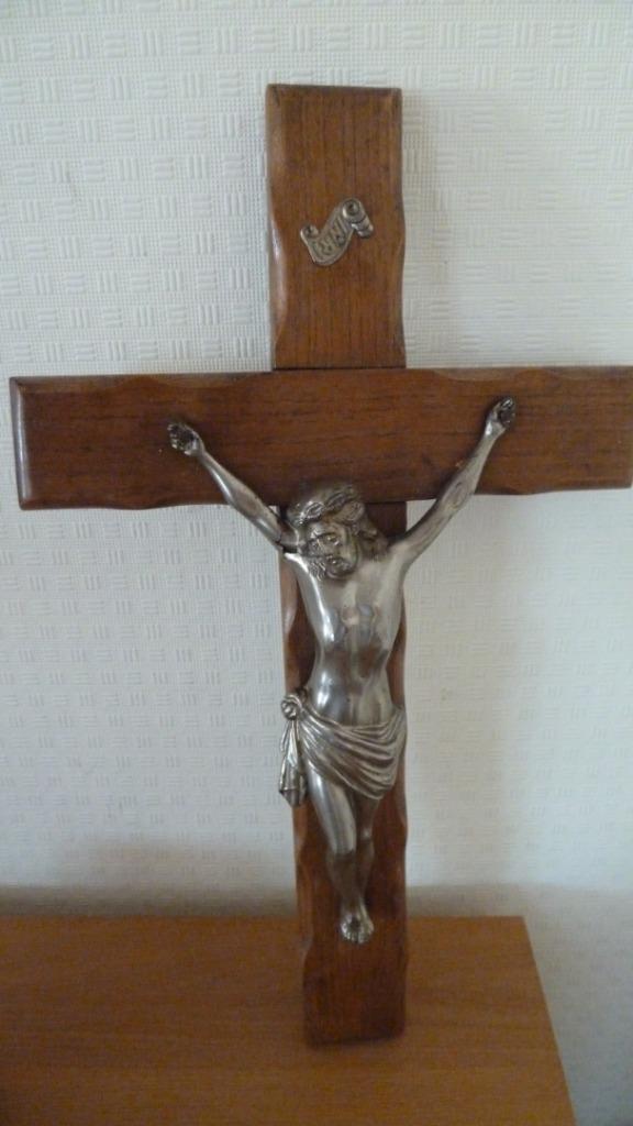 Groot kruisbeeld, Antiek en Kunst, Antiek | Religieuze voorwerpen, Ophalen of Verzenden