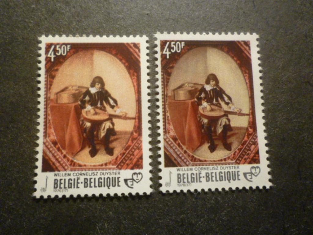 België/Belgique 1976 OBP/COB 1827 + 1827A** Postfris/Neuf, Timbres & Monnaies, Envoi, Neuf