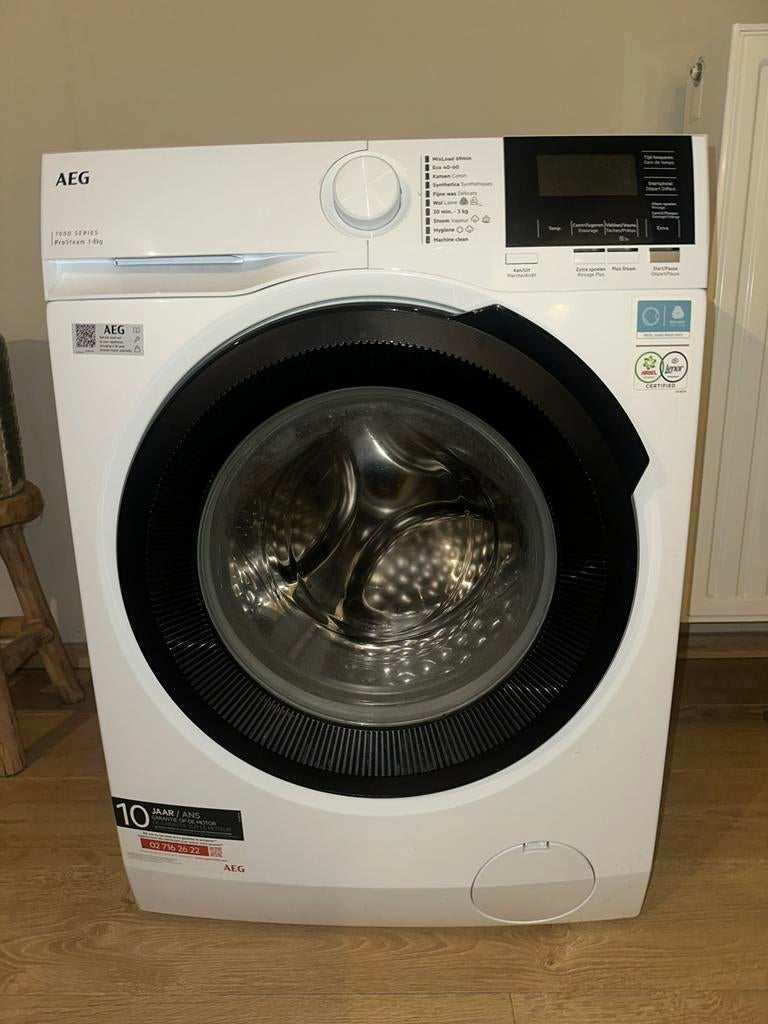 Wasmachine AEG 7000 serie prostream 8kg (LR73R844), Ophalen, Zo goed als nieuw