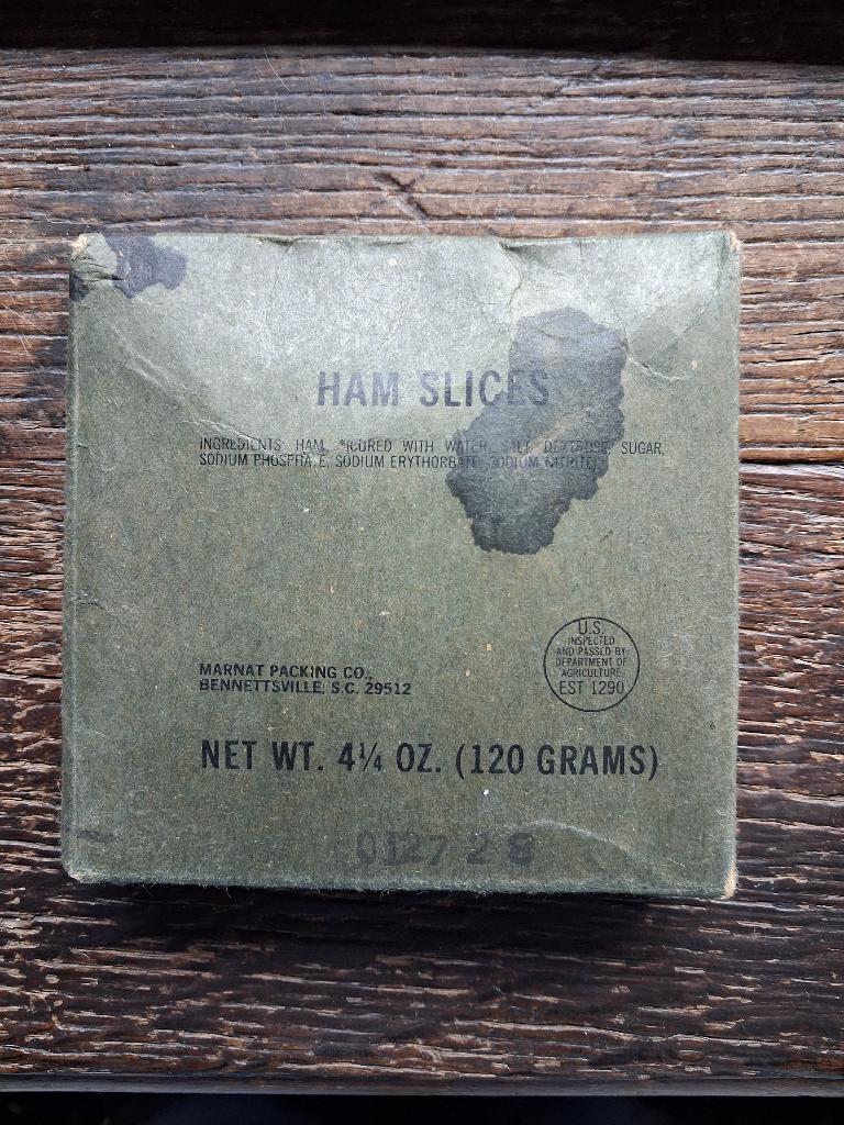 ration armée us Ham slices, tranches de jambon, Collections, Enlèvement ou Envoi, Armée de terre, Autres types