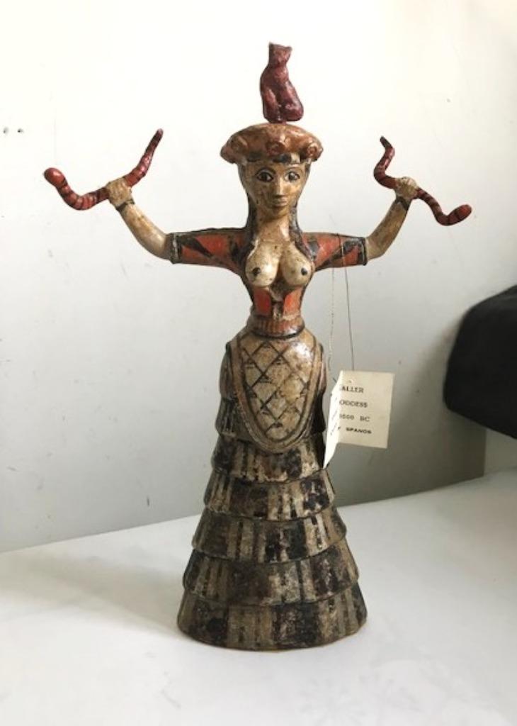 Grecque Érotique Déesse Serpent Minoenne H 28😎🎁🤗👌, Antiquités & Art, Enlèvement ou Envoi