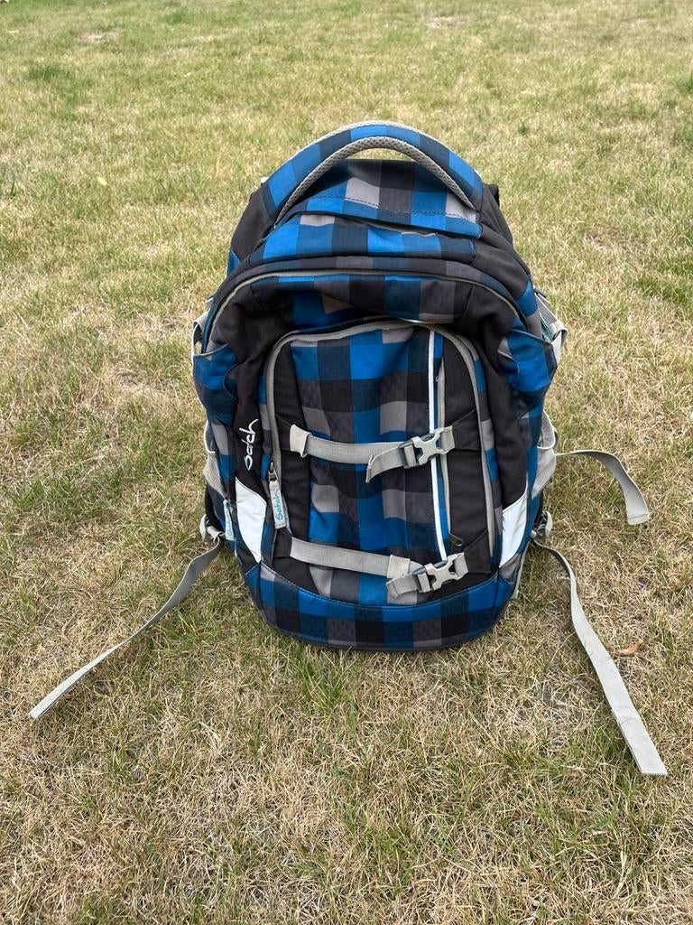 Schooltas  - SATCH, Ophalen, Gebruikt, Blauw, Rugtas