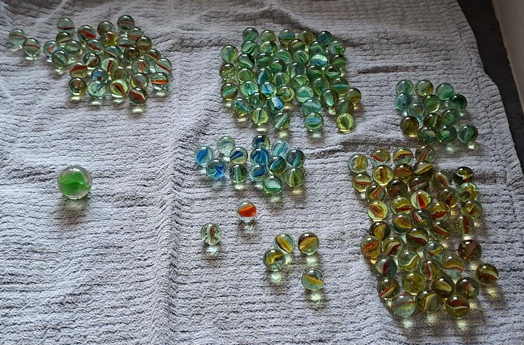 Billes en verre vintage de 2 kg, Enlèvement ou Envoi, Utilisé