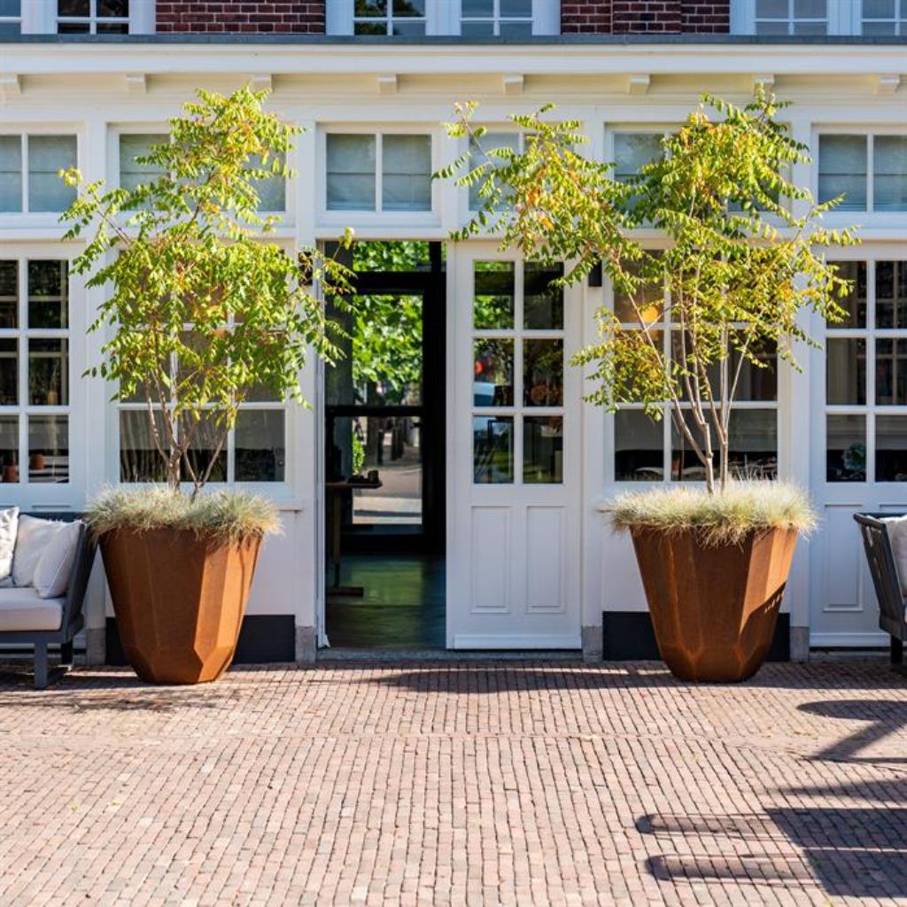 jardinière/jardinière en acier corten/boîte à fleurs/boîte à, Jardin & Terrasse, Bacs à fleurs & Jardinières, Neuf, Métal, Balcon