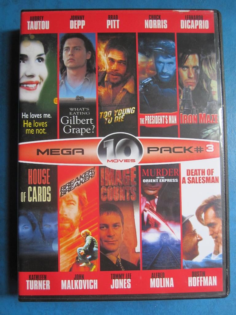 Megapack 10 Movies 3 (10 films op 5 disc), Vanaf 16 jaar, Ophalen of Verzenden, Zo goed als nieuw