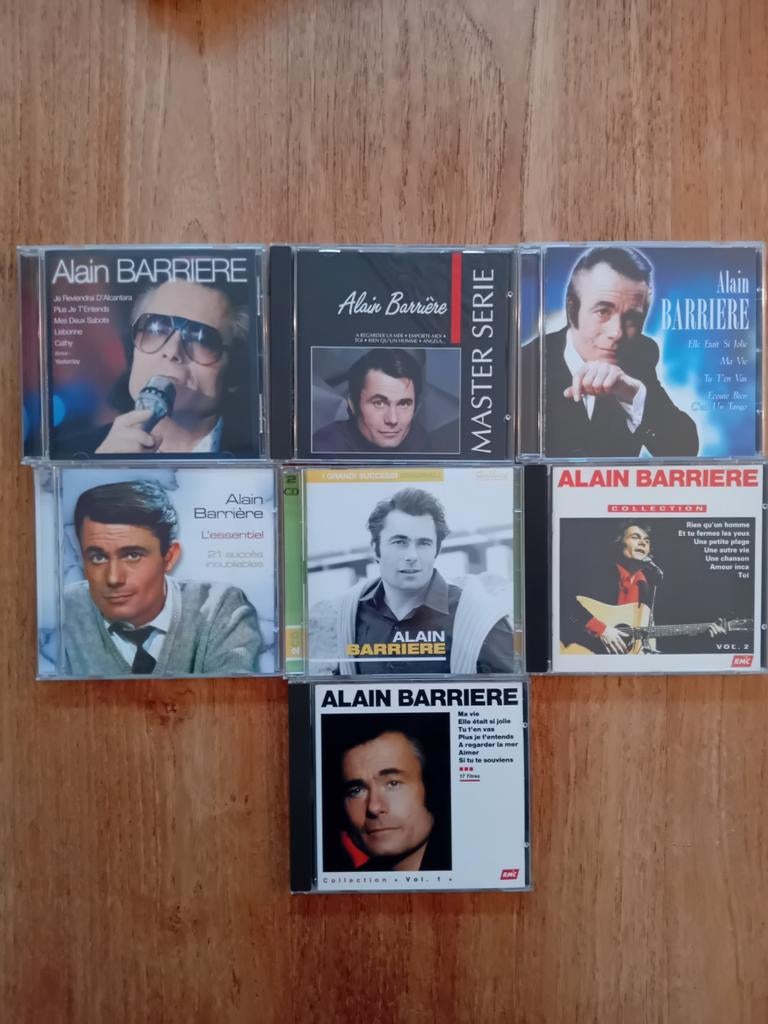 Lot de 7 CD Alain Barriere, Enlèvement ou Envoi, Comme neuf, Autres genres