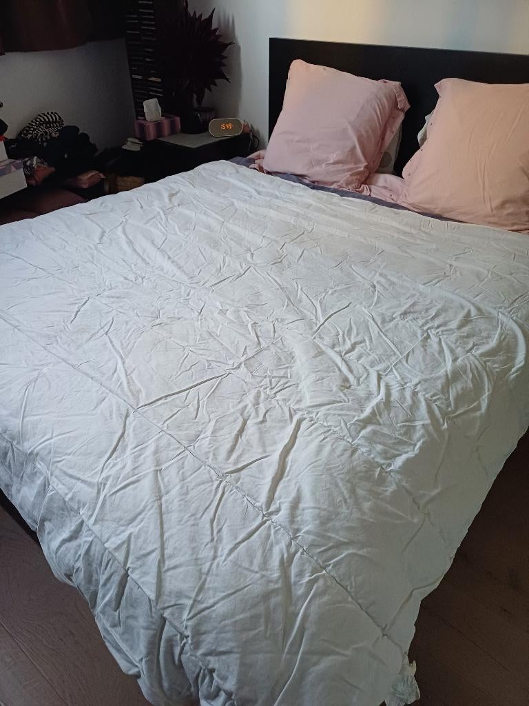 Couette 4 saisons, Enlèvement, Utilisé, Blanc, Couverture ou Couette