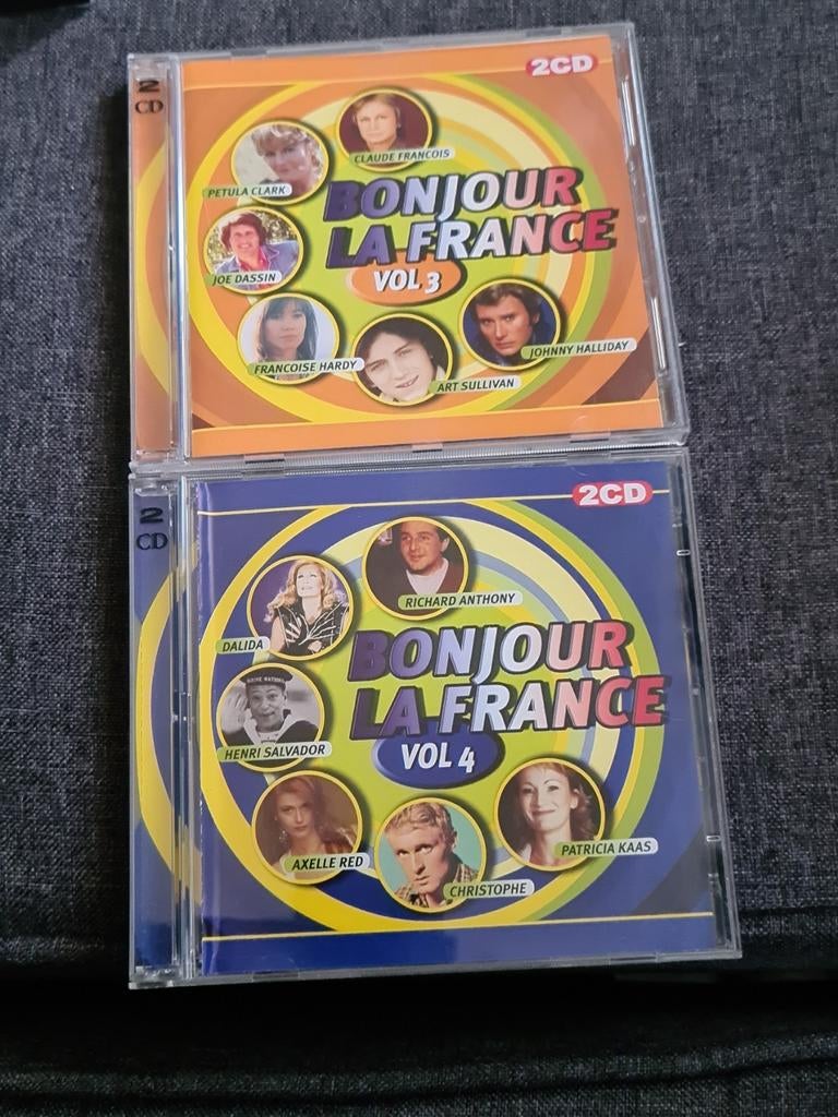 4 double CD BONJOUR LA FRANCE VOL 1,2, 3 ET 4, Enlèvement, Comme neuf