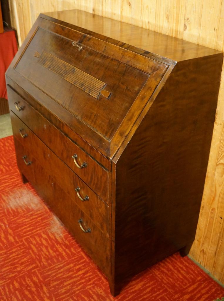 Armoire de secrétaire rétro, bureau à rabat, armoire murale, Autres lieux, Enlèvement, Utilisé, Bureau