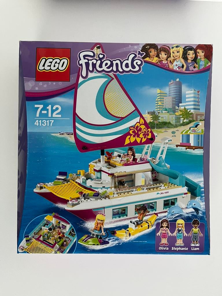 Lego Friends 41317 Sunshine Catamaran, Ophalen of Verzenden, Gebruikt, Complete set, Lego