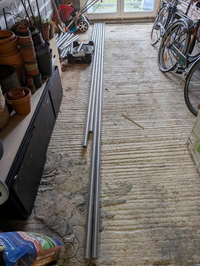 Main courante en inox extérieure avec accessoires, Bricolage & Construction, Enlèvement