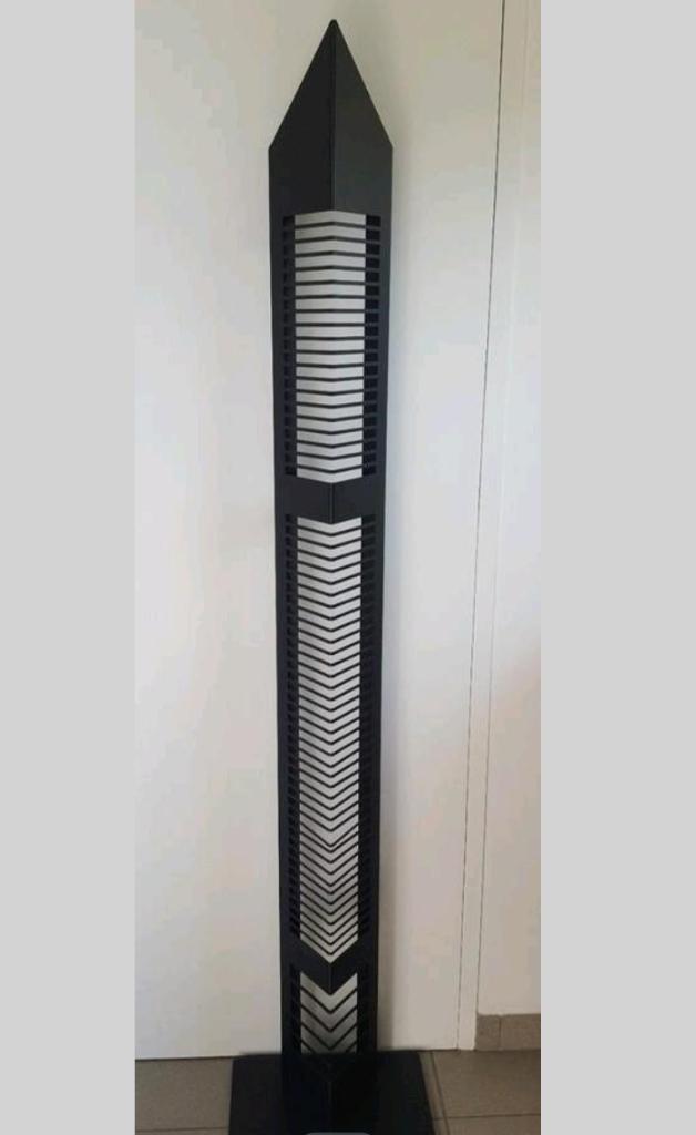 Zwart metalen CD rek 65 vakken, 25 à 75 disques, Comme neuf, Enlèvement, Métal