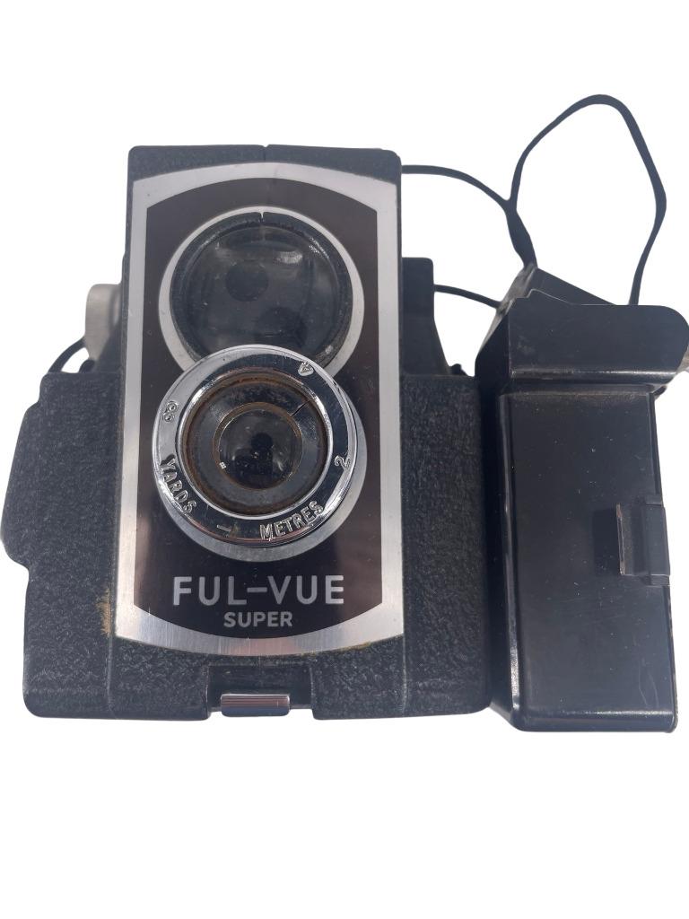 Ross Ensign England bakelieten boxcamera met dubbele lens, Verzamelen, 1940 tot 1960, Ophalen of Verzenden, Ensign, Fototoestel