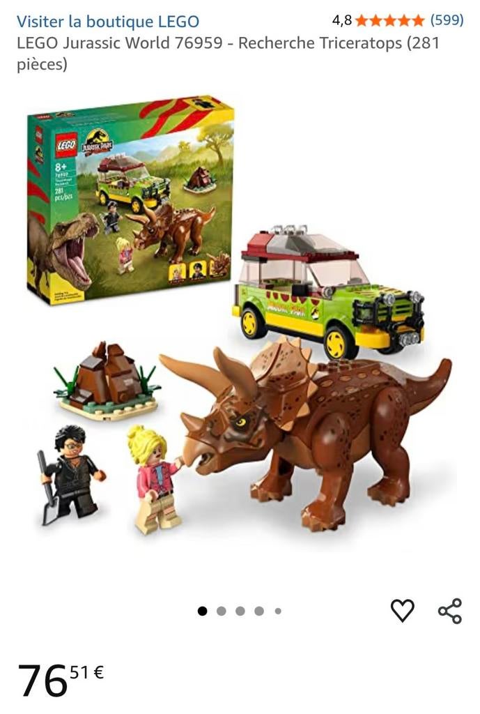 Lego Jurassic park 30 ème anniversaire, Enlèvement, Lego