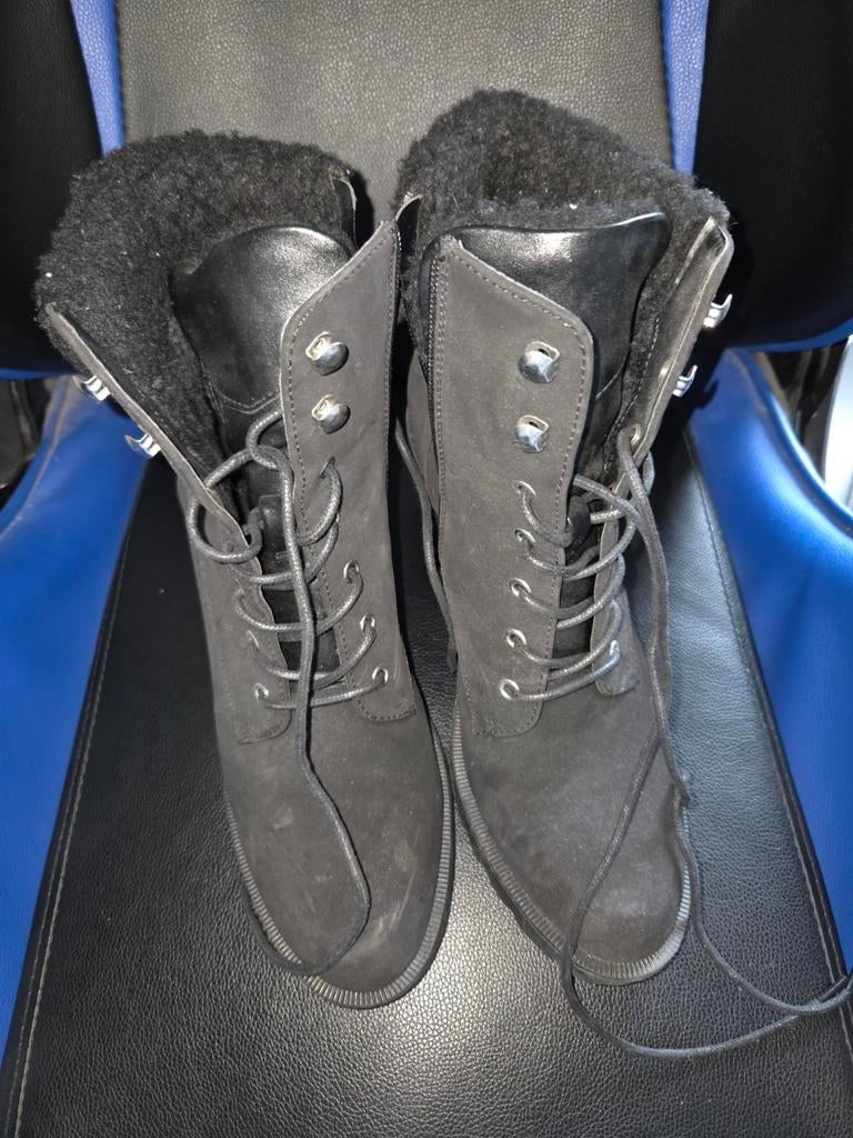 Winter laarzen met pels, Ophalen, Anna Field, Zwart, Lage of Enkellaarzen