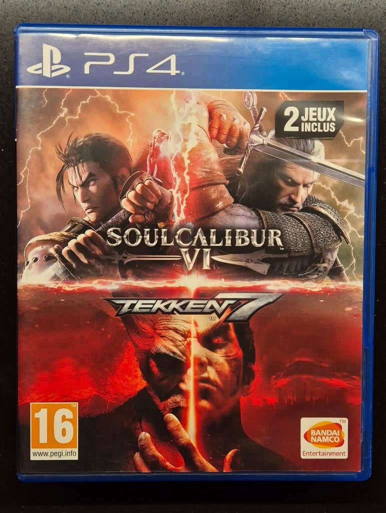 SoulCalibur VI & Tekken 7 - PS4, Gebruikt, Vechten, 2 spelers, Ophalen of Verzenden