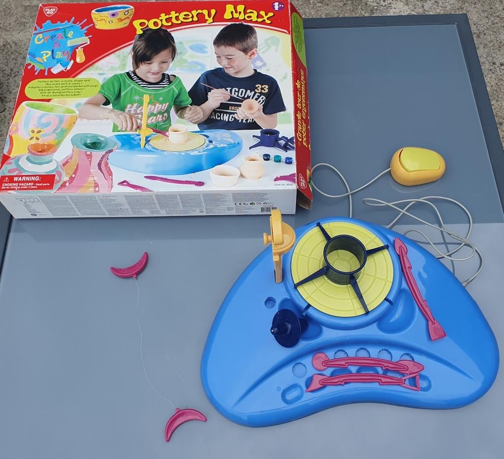 Draaischijf voor pottenbakken + decoreertools - Pottery max, Ophalen of Verzenden, Zo goed als nieuw, Gereedschap of Accessoires