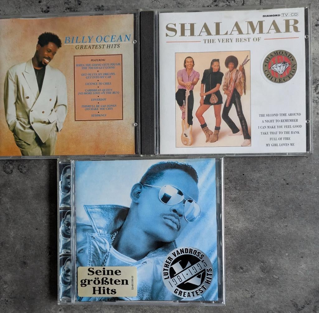 CD  MUZIEK CEEDEES 3X  SHALAMAR BILLY OCEAN LUTHER VANDROSS, Ophalen of Verzenden, Zo goed als nieuw