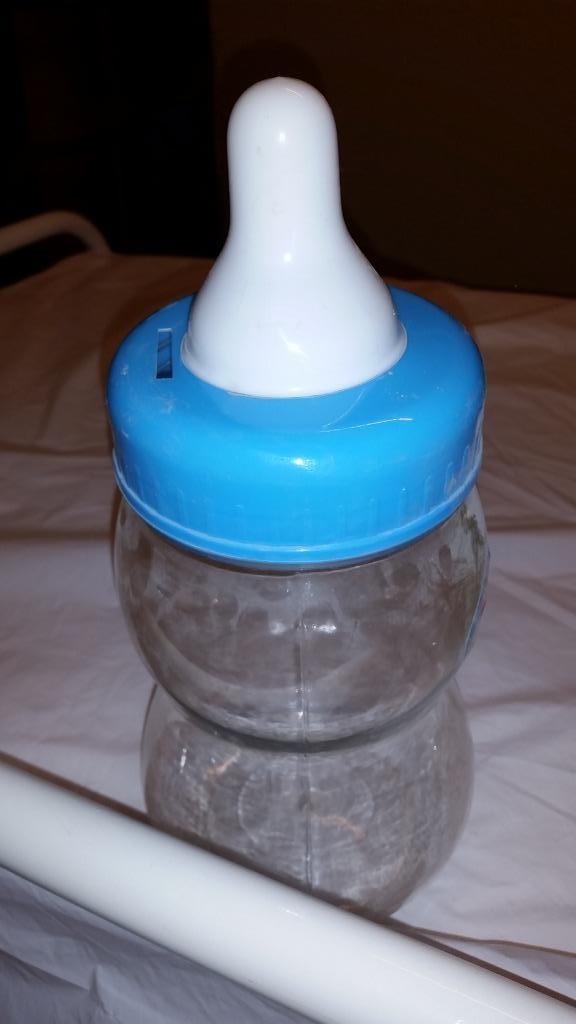 Spaarpot papfles, Ophalen, Gebruikt, Kunststof, Overige thema's