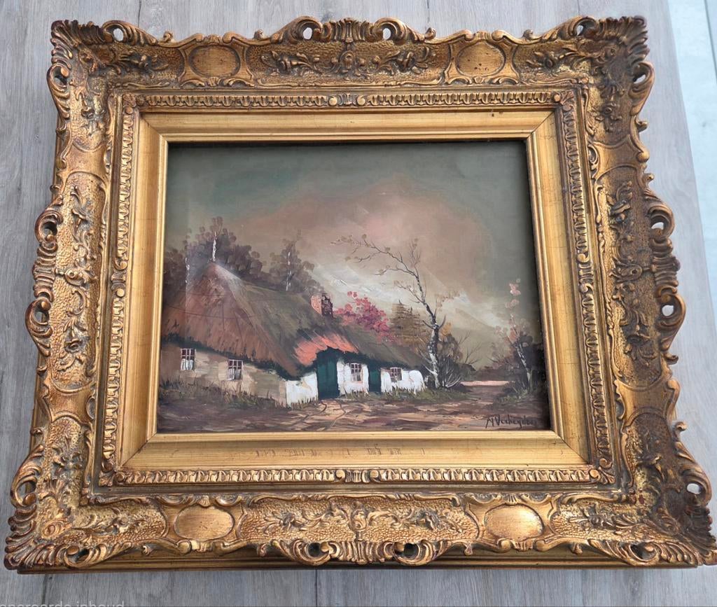 Schilderij., Antiek en Kunst, Ophalen