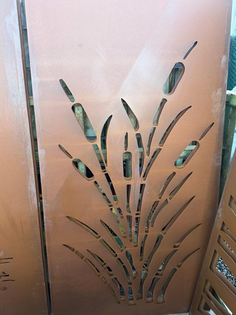 Palissade décorative en acier corten, Enlèvement, Neuf