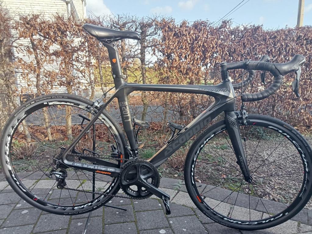 Mat zwarte Scoppio SCR 201.1, Fietsen en Brommers, Fietsen | Racefietsen, Ophalen, Zo goed als nieuw, Carbon