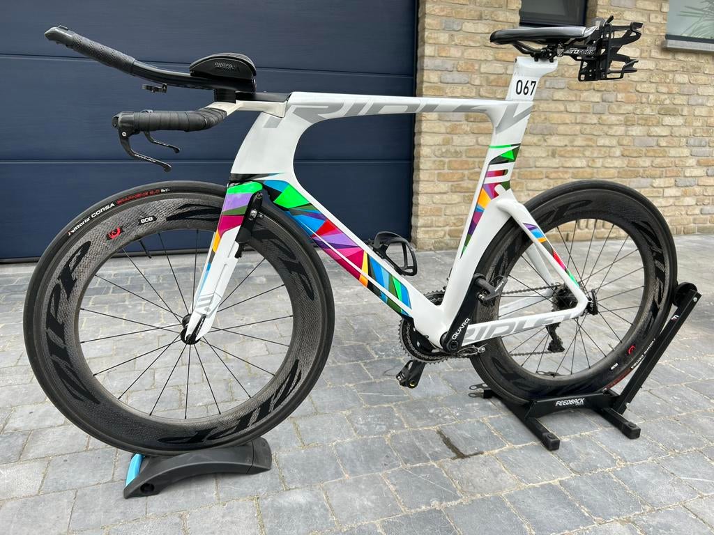 Tijdritfiets / triatlonfiets Ridley Dean custom paint, Fietsen en Brommers, Ophalen, Zo goed als nieuw