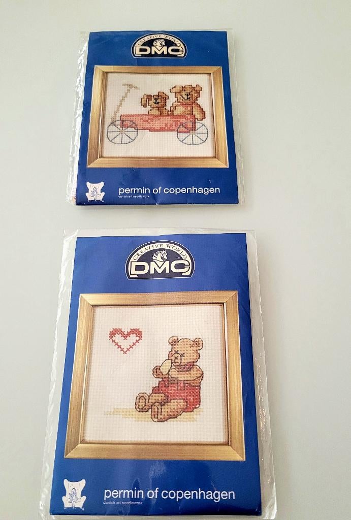 Lot 2 DMC permin of copenhagen borduurpakket, nieuw, Ophalen, Nieuw, Handborduren, Borduurpakket