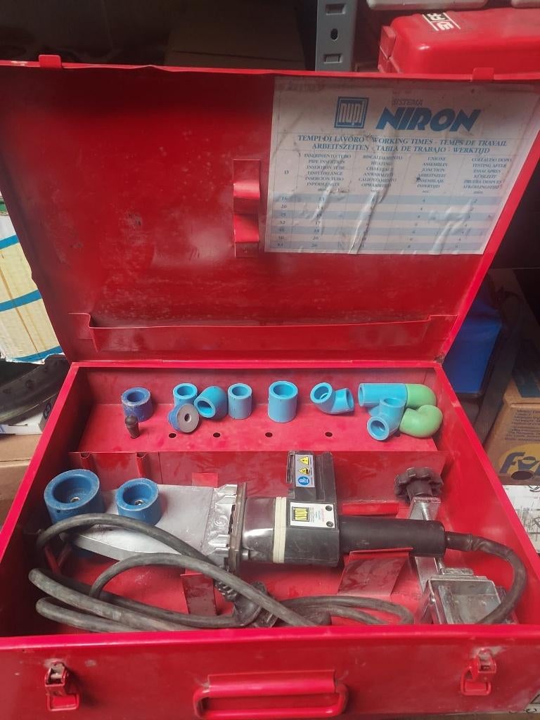 machine à souder tuyaux Niron, Enlèvement