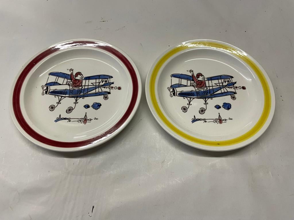 Dessertbordjes 2x– Royal Sphinx Dubbeldekker Uniek & Vintage, Antiek en Kunst, Antiek | Keramiek en Aardewerk, Ophalen of Verzenden