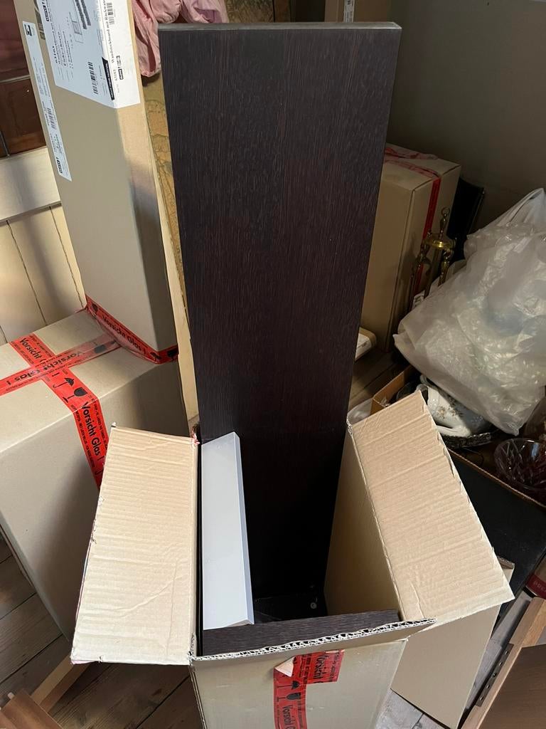 3x NOW! by HÜLSTA Wandplanken – Eik / Mat Glas – NIEUW, Maison & Meubles, Enlèvement, Neuf