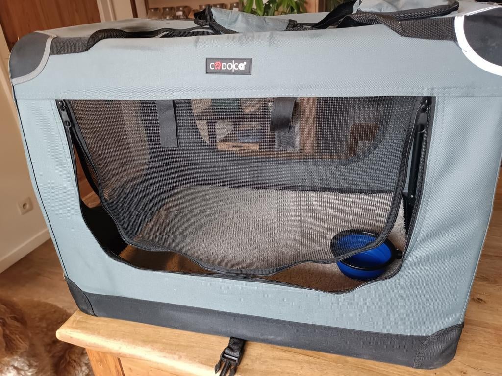 Hondentransport bench grijs, Dieren en Toebehoren, Ophalen