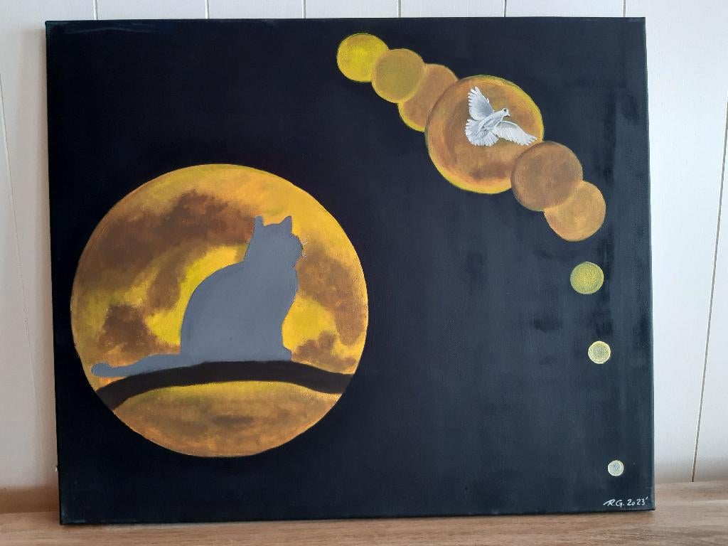 Tableau peinture acrylique, Enlèvement