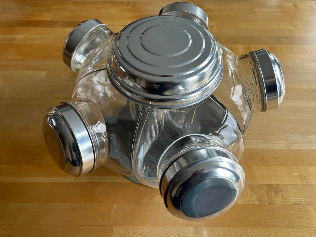 Distributeur de verre à 5 pièces /base pivotante en métal, Enlèvement, Neuf