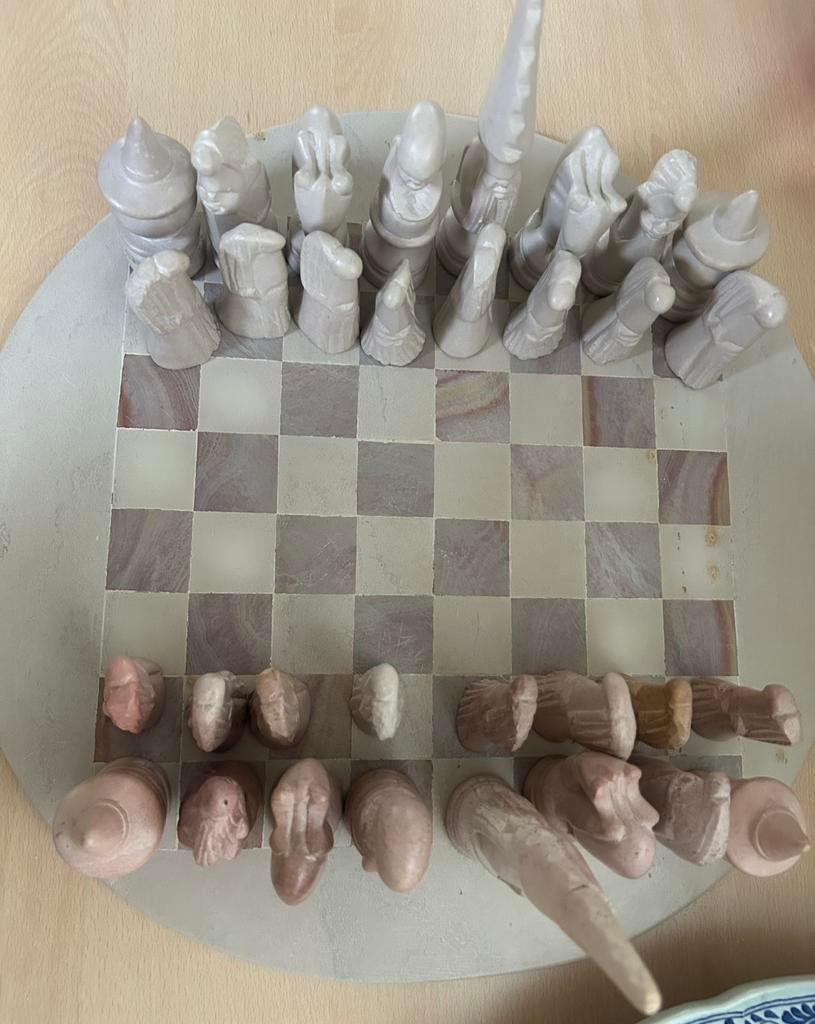 Marmeren schaakbord, Ophalen, Zo goed als nieuw