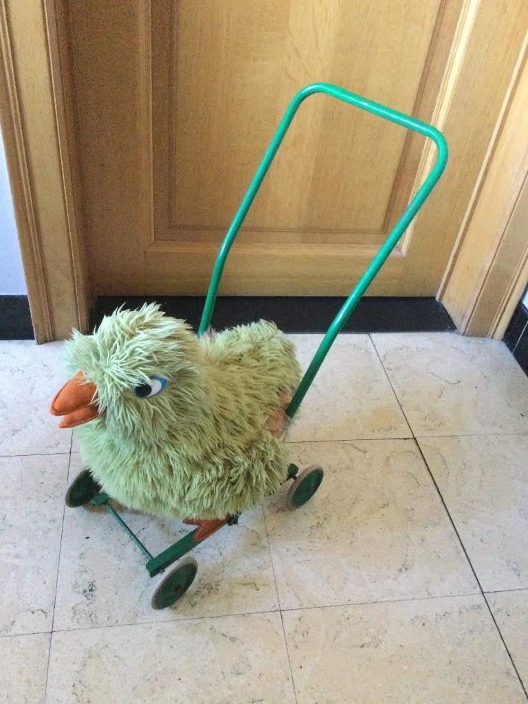 Vintage trek-duwspeelgoed duck Stieff 1950, Antiek en Kunst, Ophalen of Verzenden