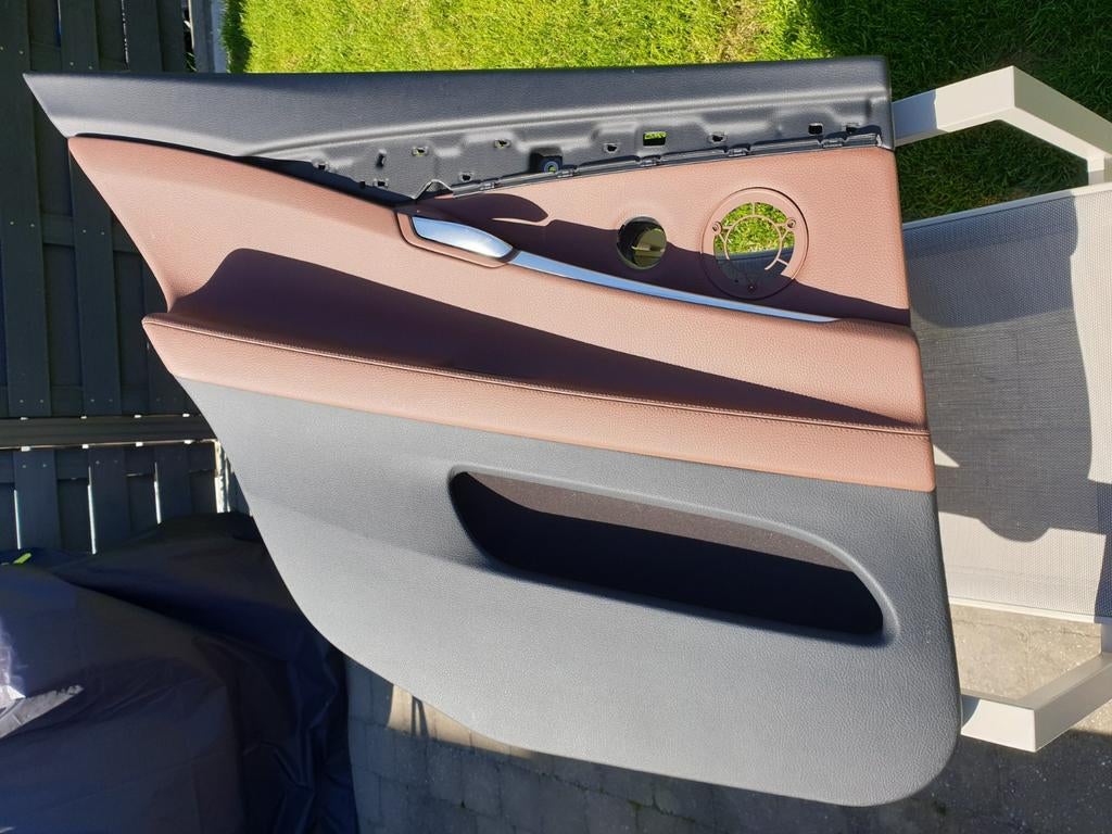 BMW f07 GT 2 achterdeurpanelen leer ZIMT BRAUN, Auto-onderdelen, Ophalen, BMW
