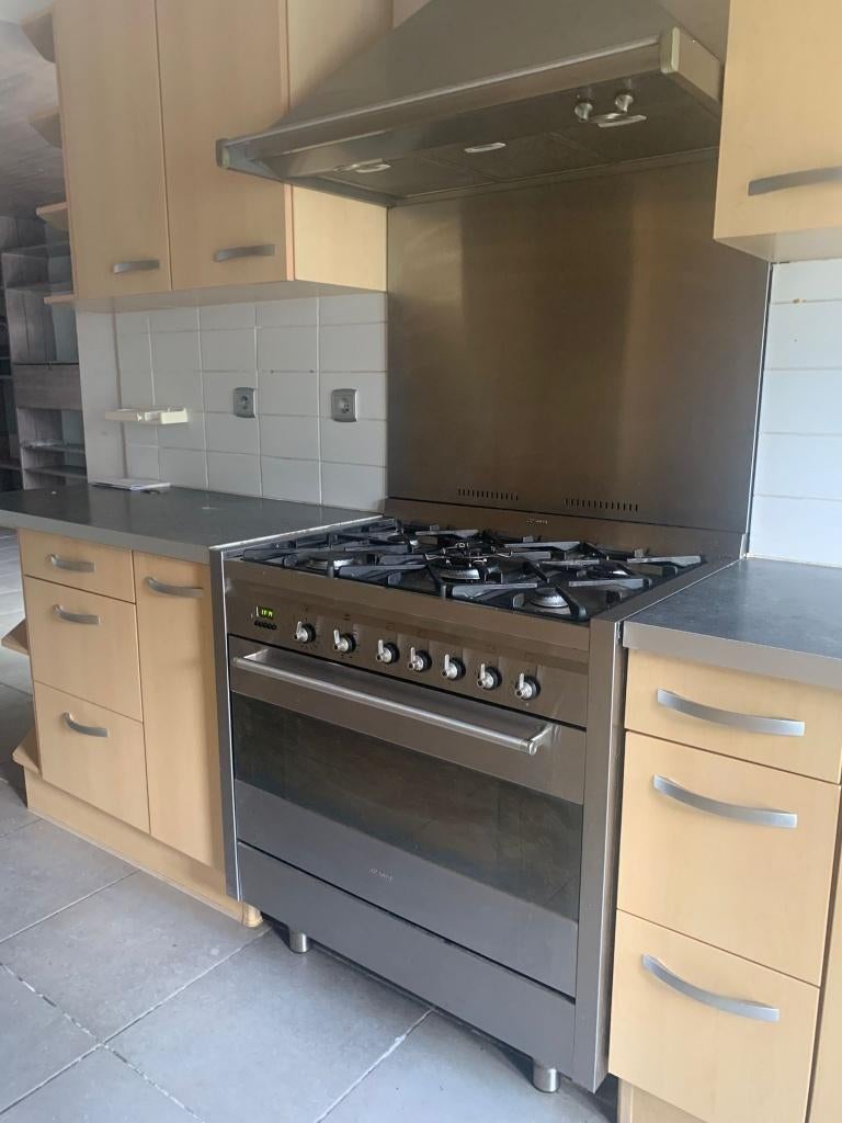 FORNUIS SMEG: Oven Gasvuur en dampkap, Ophalen, Gebruikt, 60 cm of meer, Gas